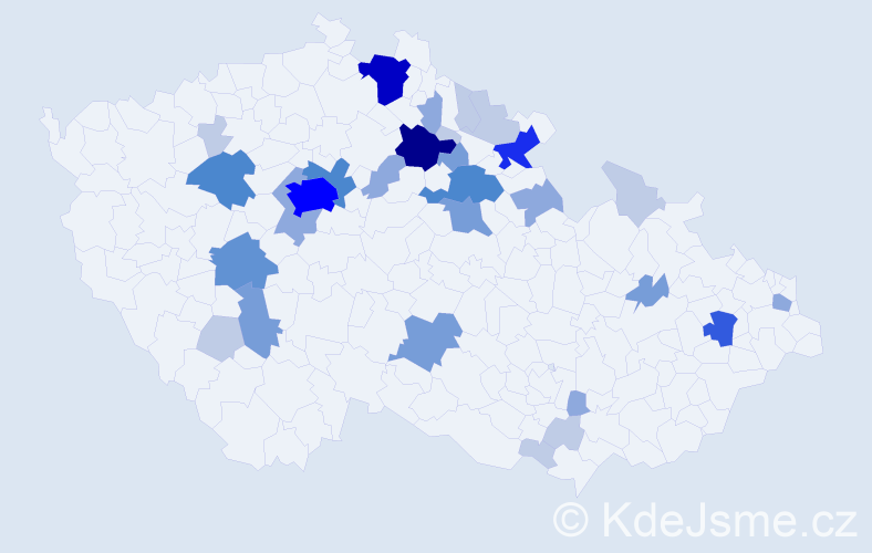 Příjmení: 'Khunová', počet výskytů 94 v celé ČR