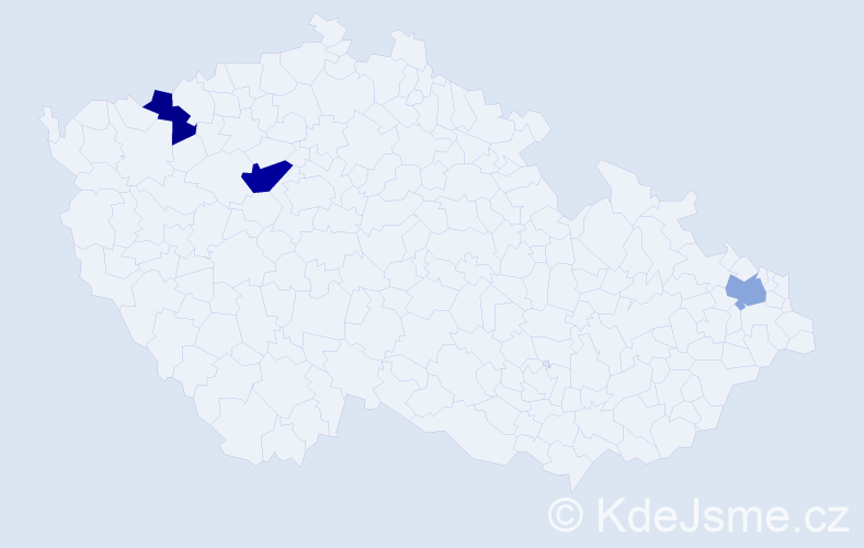 Příjmení: 'Zátroch', počet výskytů 4 v celé ČR
