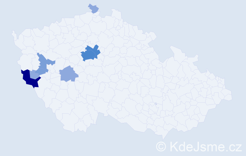 Příjmení: 'Kinzler', počet výskytů 20 v celé ČR