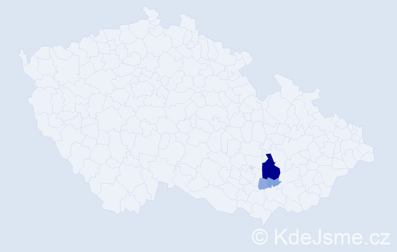 Příjmení: 'Goroly', počet výskytů 14 v celé ČR