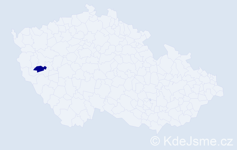 Příjmení: 'Katzenschwanzová', počet výskytů 1 v celé ČR