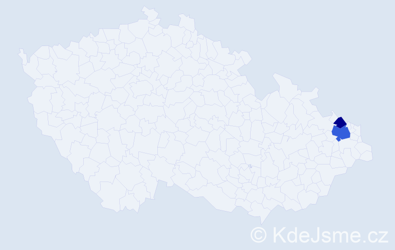 Příjmení: 'Krakowka', počet výskytů 4 v celé ČR