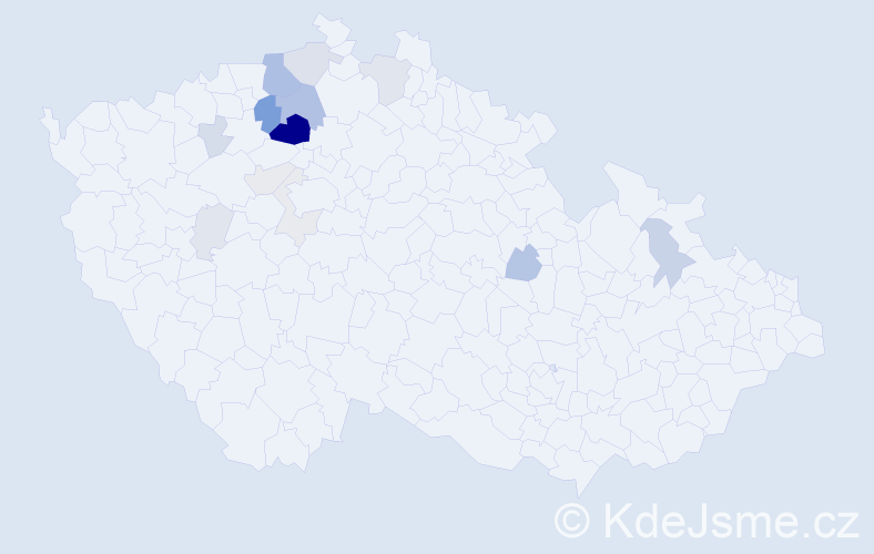 Příjmení: 'Fengl', počet výskytů 50 v celé ČR