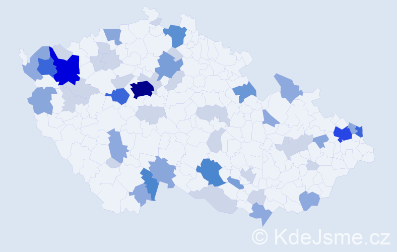 Příjmení: 'Rigó', počet výskytů 146 v celé ČR