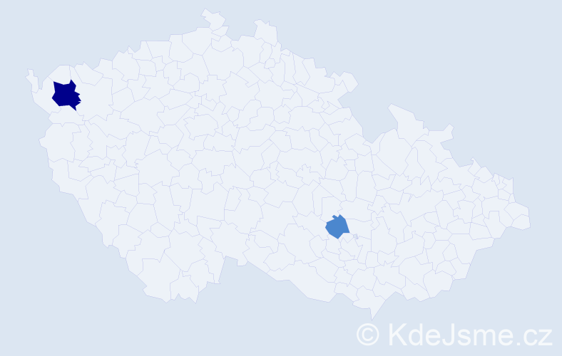 Příjmení: 'Mühlhansel', počet výskytů 4 v celé ČR