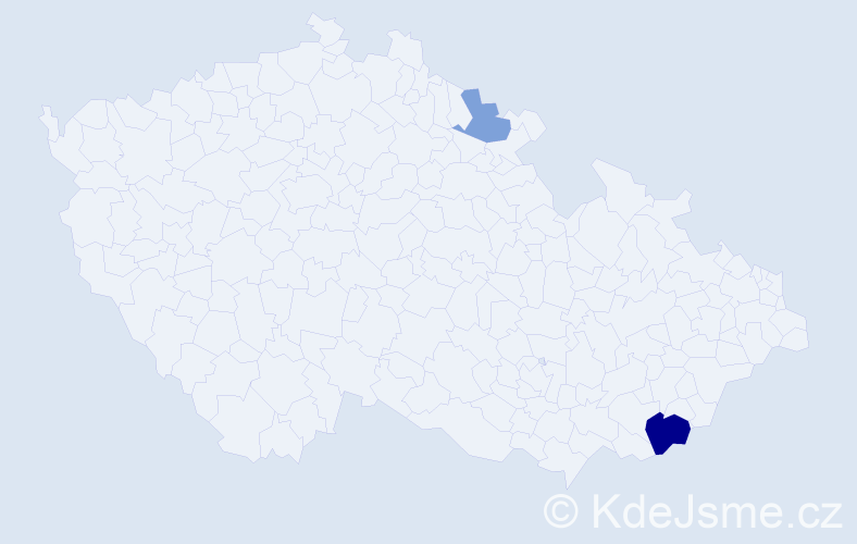 Příjmení: 'Zuborňák', počet výskytů 4 v celé ČR