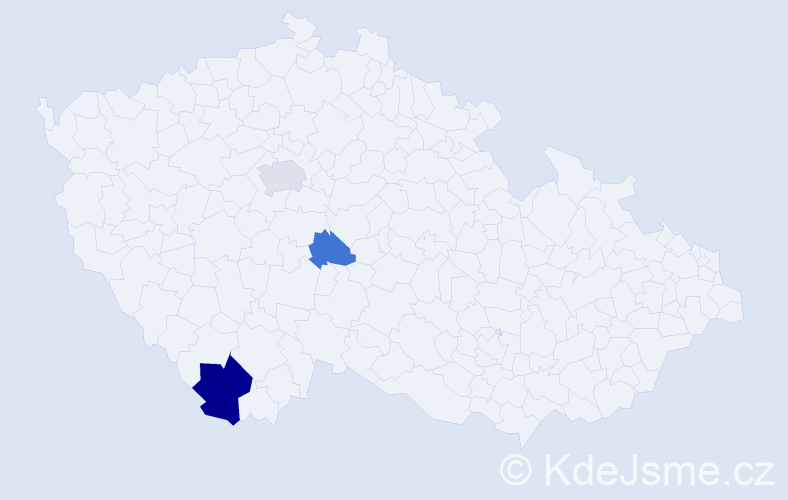 Příjmení: 'Oščipovská', počet výskytů 6 v celé ČR