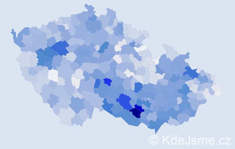 Příjmení: 'Čechová', počet výskytů 6761 v celé ČR