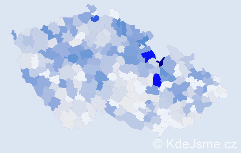 Příjmení: 'Seidlová', počet výskytů 1868 v celé ČR