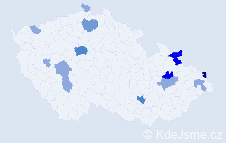 Příjmení: 'Michailidisová', počet výskytů 31 v celé ČR