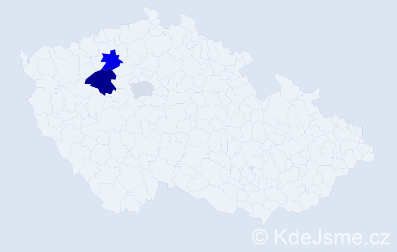 Příjmení: 'Sklouza', počet výskytů 7 v celé ČR