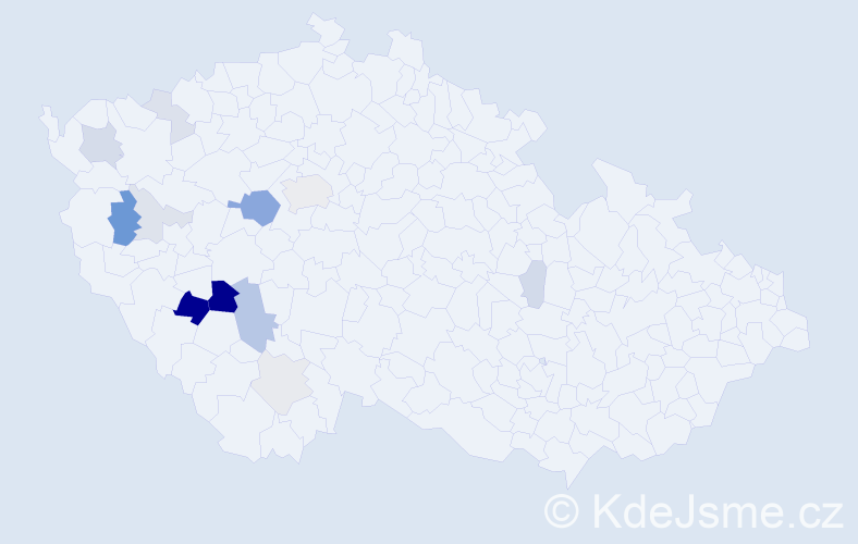 Příjmení: 'Dobřemysl', počet výskytů 35 v celé ČR