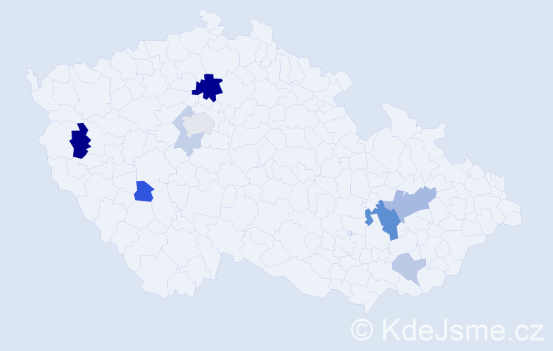 Příjmení: 'Andraščíková', počet výskytů 18 v celé ČR