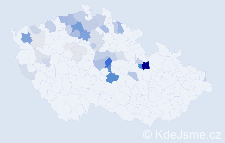 Příjmení: 'Brejša', počet výskytů 118 v celé ČR