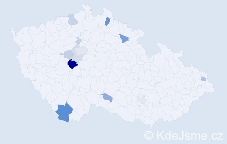 Příjmení: 'Palan', počet výskytů 48 v celé ČR