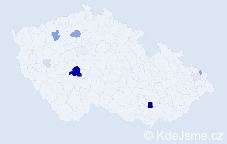 Příjmení: 'Saunders', počet výskytů 12 v celé ČR