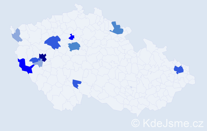 Příjmení: 'Dolhá', počet výskytů 31 v celé ČR