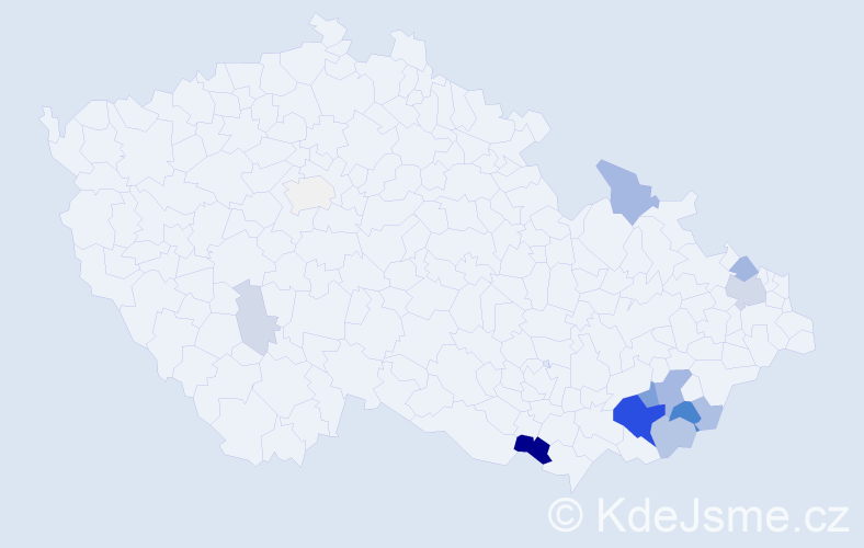 Příjmení: 'Skrášková', počet výskytů 44 v celé ČR