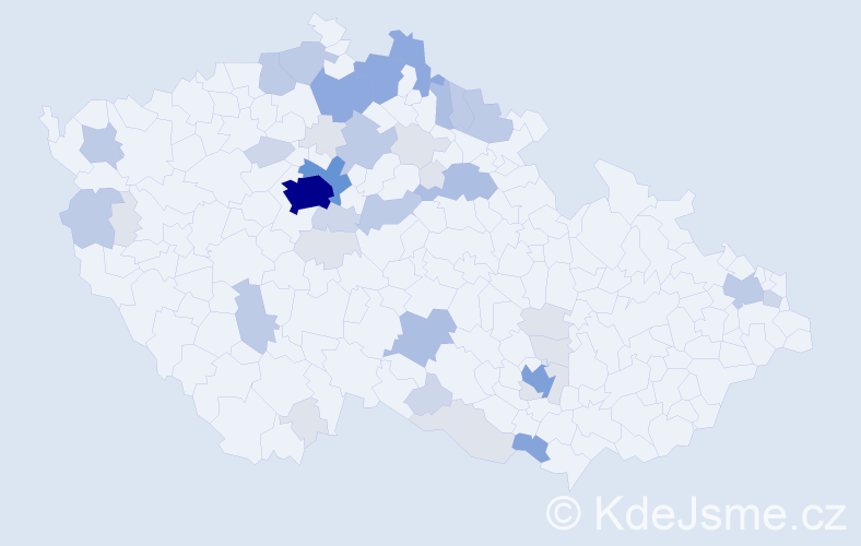 Příjmení: 'Lauer', počet výskytů 135 v celé ČR