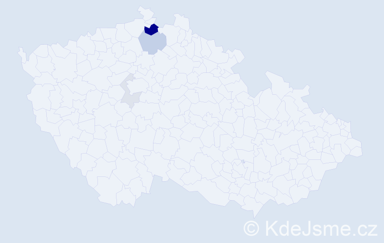 Příjmení: 'Jawich', počet výskytů 11 v celé ČR
