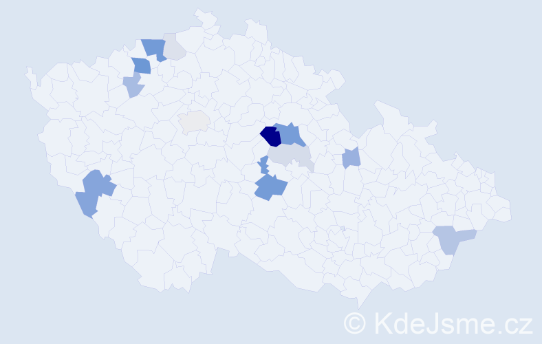Příjmení: 'Gadžorová', počet výskytů 41 v celé ČR