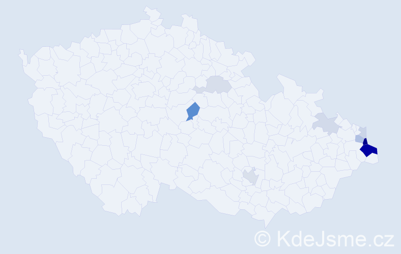 Příjmení: 'Fryda', počet výskytů 24 v celé ČR