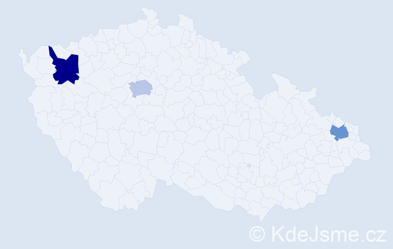 Příjmení: 'Krayushkin', počet výskytů 3 v celé ČR