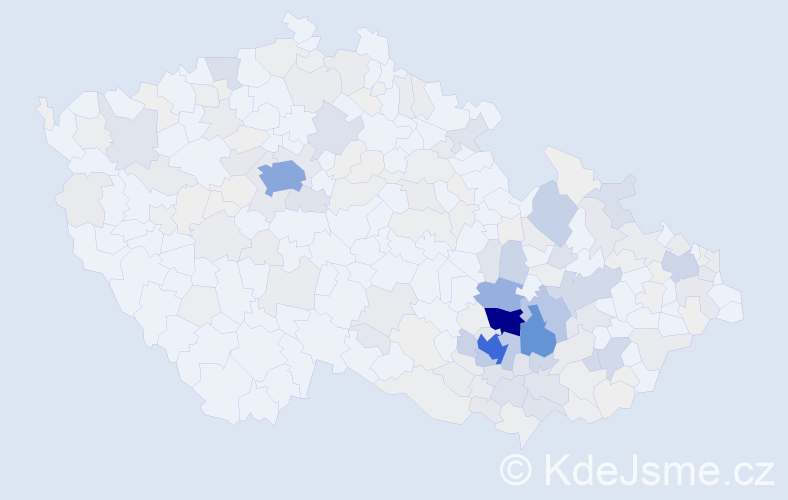Příjmení: 'Zouharová', počet výskytů 1090 v celé ČR