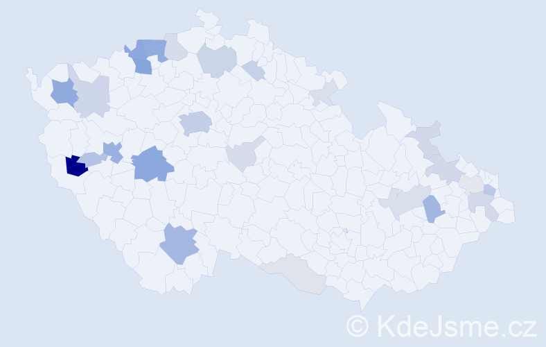 Příjmení: 'Holecová', počet výskytů 92 v celé ČR