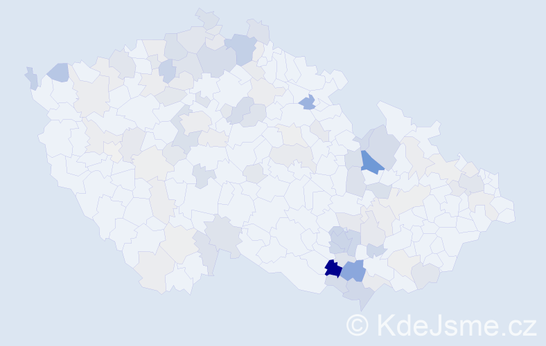 Příjmení: 'Effenbergerová', počet výskytů 291 v celé ČR