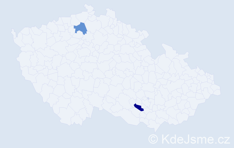 Příjmení: 'Zanasi', počet výskytů 2 v celé ČR