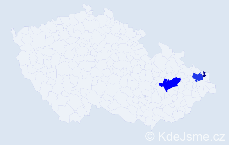 Příjmení: 'Ulenfeldová', počet výskytů 6 v celé ČR