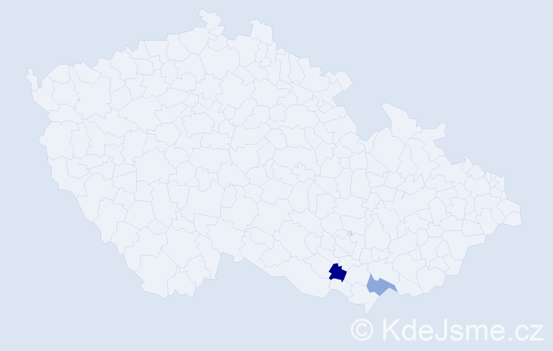 Příjmení: 'Wollinger', počet výskytů 2 v celé ČR