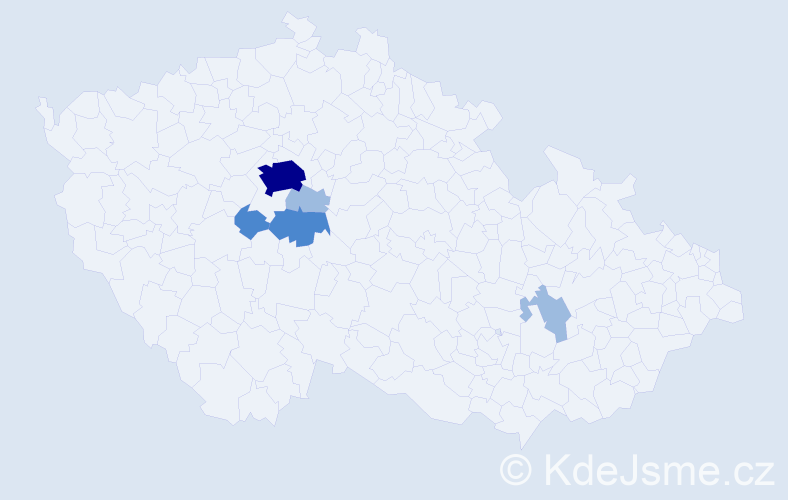 Příjmení: 'Erbek', počet výskytů 10 v celé ČR