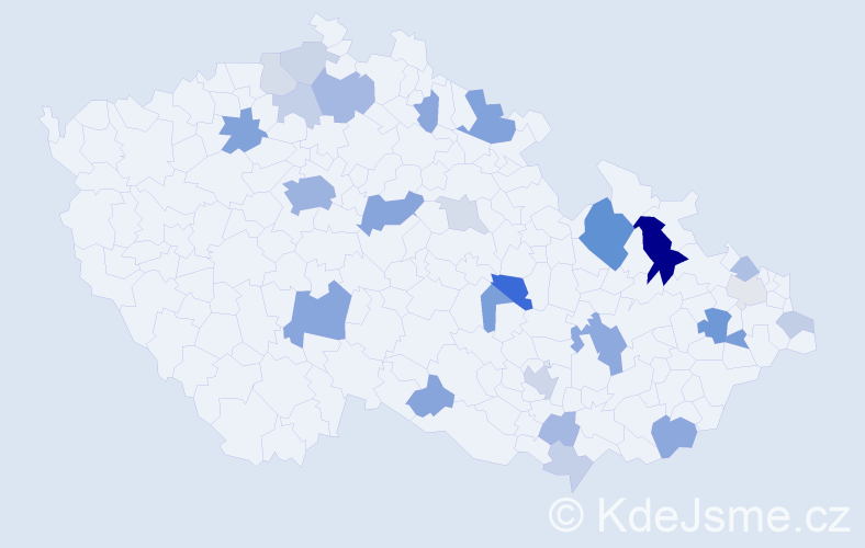 Příjmení: 'Lee', počet výskytů 72 v celé ČR