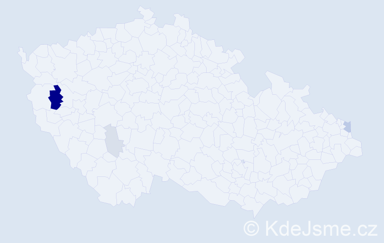 Příjmení: 'Dziambová', počet výskytů 11 v celé ČR