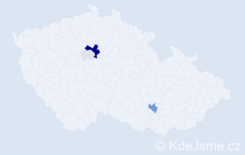 Příjmení: 'Clifford', počet výskytů 7 v celé ČR