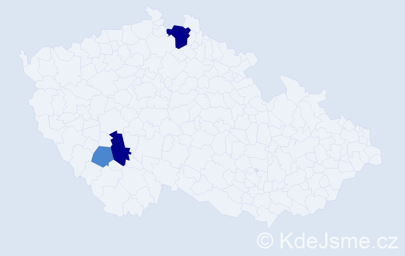 Příjmení: 'Raffelová', počet výskytů 7 v celé ČR