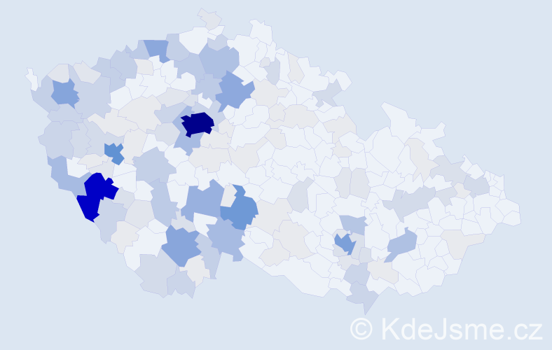 Příjmení: 'Mazanec', počet výskytů 541 v celé ČR