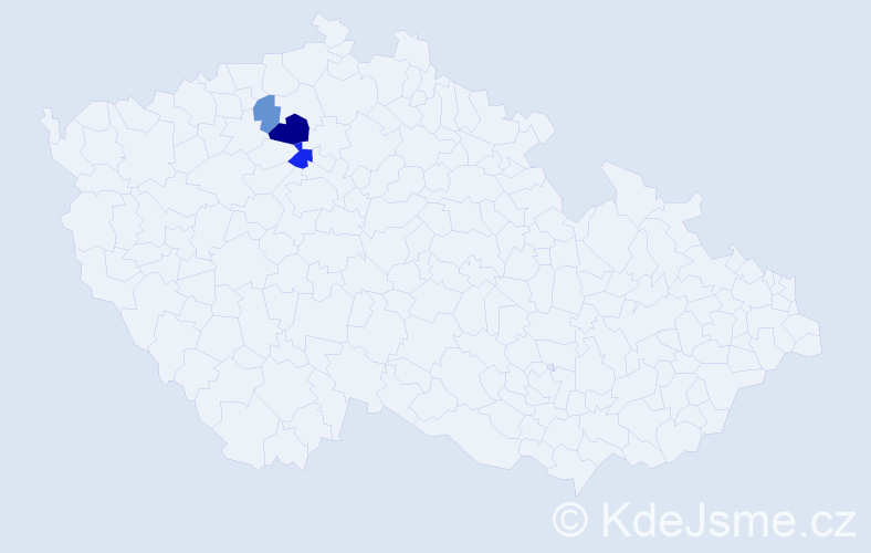 Příjmení: 'Lenrt', počet výskytů 6 v celé ČR