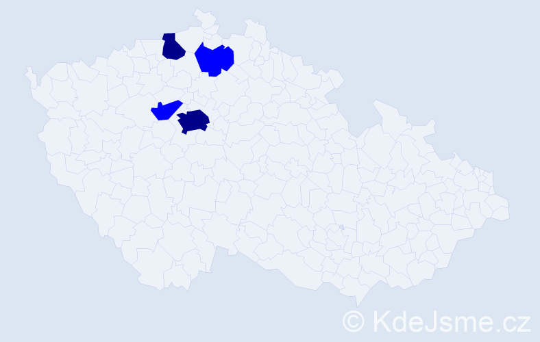 Příjmení: 'Cupa', počet výskytů 10 v celé ČR