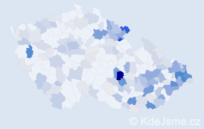 Příjmení: 'Roman', počet výskytů 536 v celé ČR