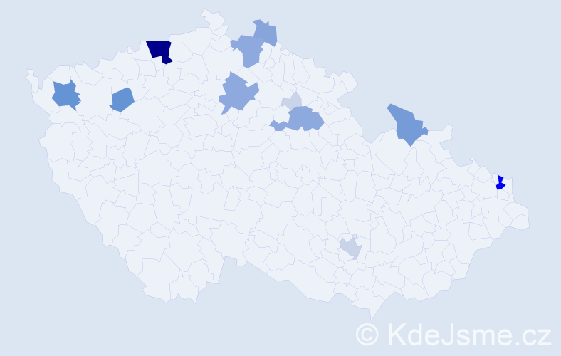 Příjmení: 'Kapurová', počet výskytů 48 v celé ČR