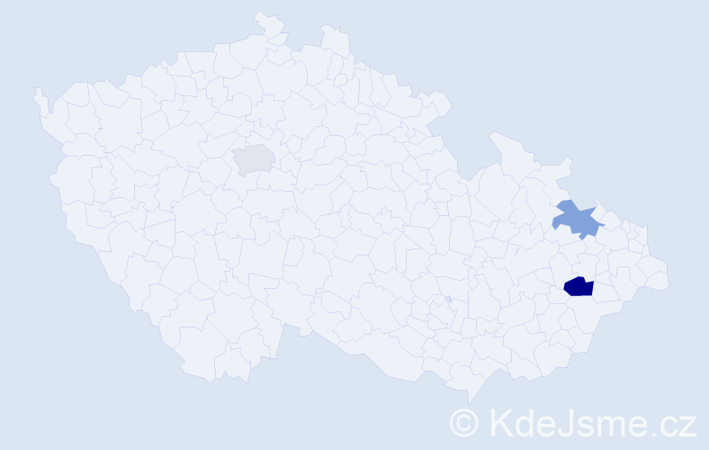 Příjmení: 'Diatilo', počet výskytů 4 v celé ČR