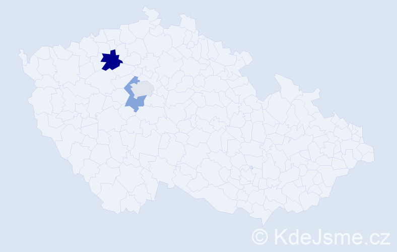 Příjmení: 'Cajkán', počet výskytů 4 v celé ČR