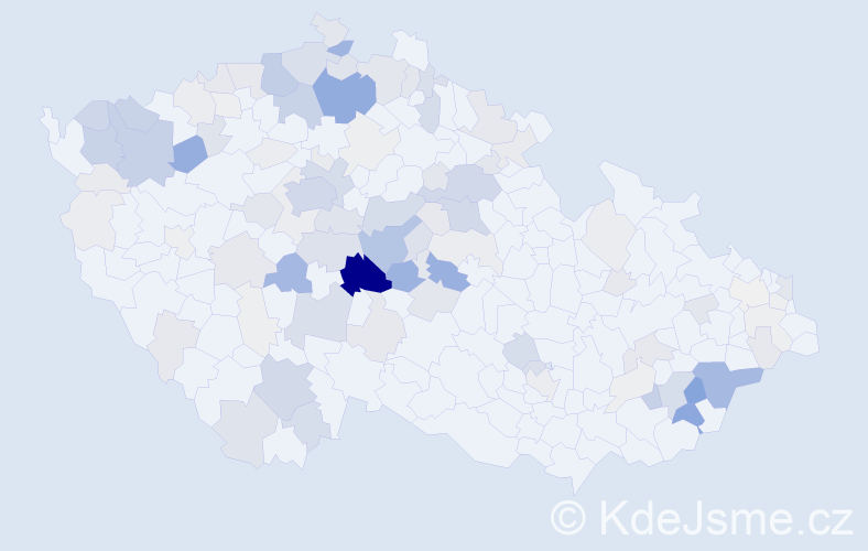 Příjmení: 'Kadleček', počet výskytů 504 v celé ČR