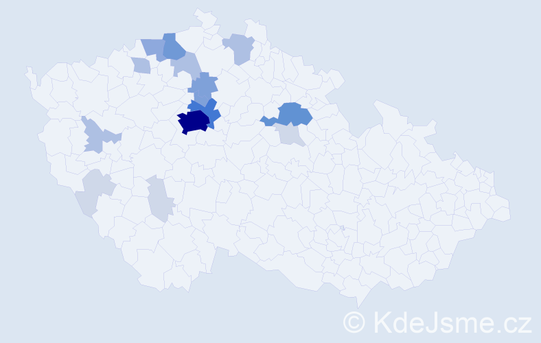Příjmení: 'Kuličová', počet výskytů 56 v celé ČR