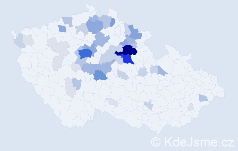 Příjmení: 'Brzková', počet výskytů 170 v celé ČR