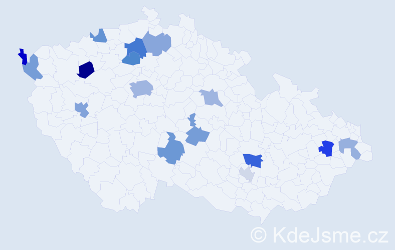 Příjmení: 'Chuluunbaatar', počet výskytů 26 v celé ČR