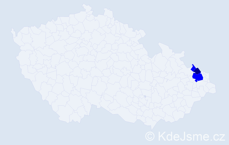 Příjmení: 'Schejoková', počet výskytů 4 v celé ČR